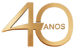 Logo da campanha de 40 anos do Foz Plaza Hotel