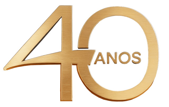 Logo da campanha de 40 anos